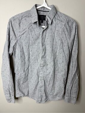 Threadbare Button-Up Long Sleeve Shirt - Gray Men's Small